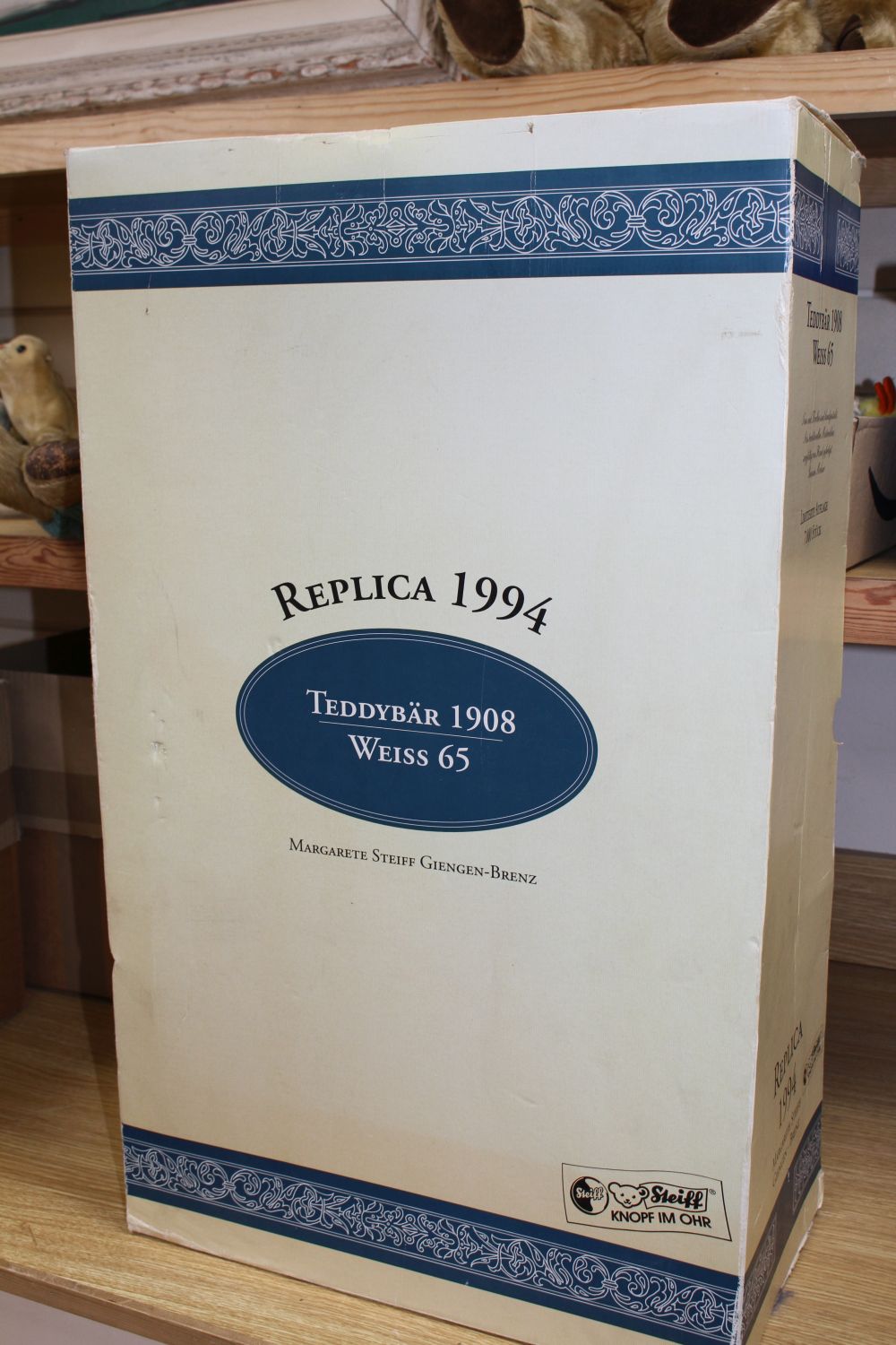 A Teddy Weiss Replica, 25in., with box and certificate